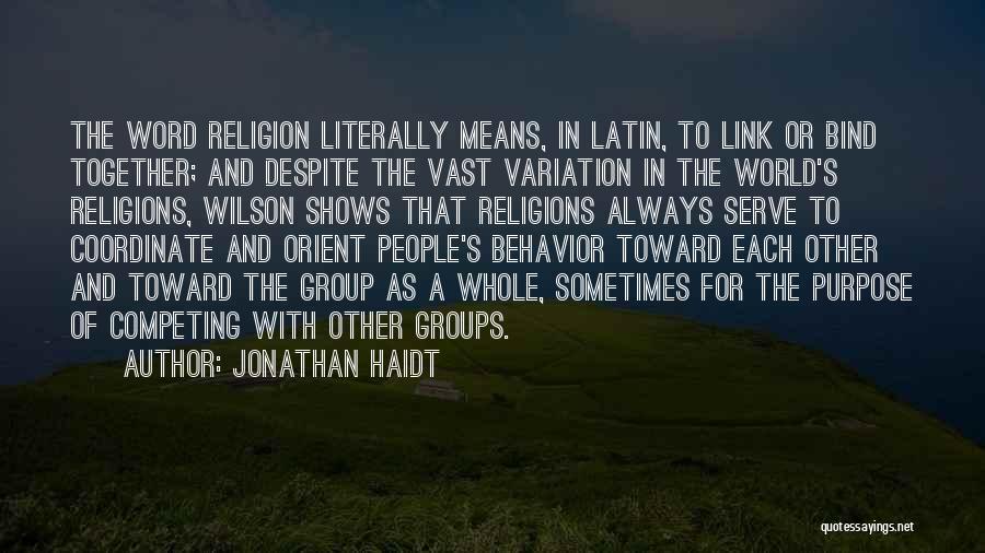 Latin Word For Quotes By Jonathan Haidt