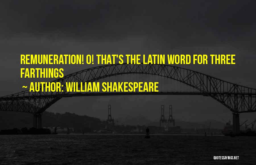 Latin Word For Quotes By William Shakespeare