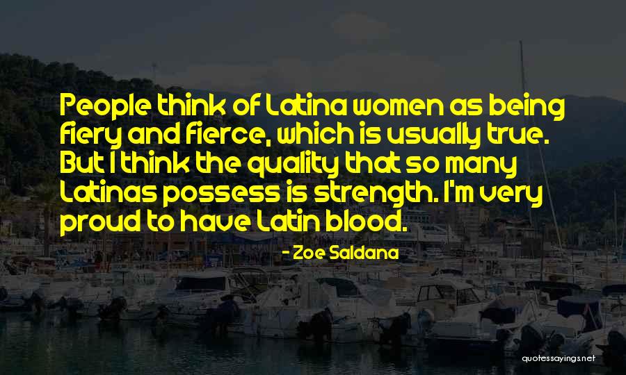 Latina Quotes By Zoe Saldana