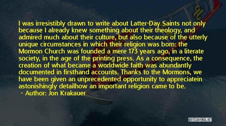 Latter Day Quotes By Jon Krakauer