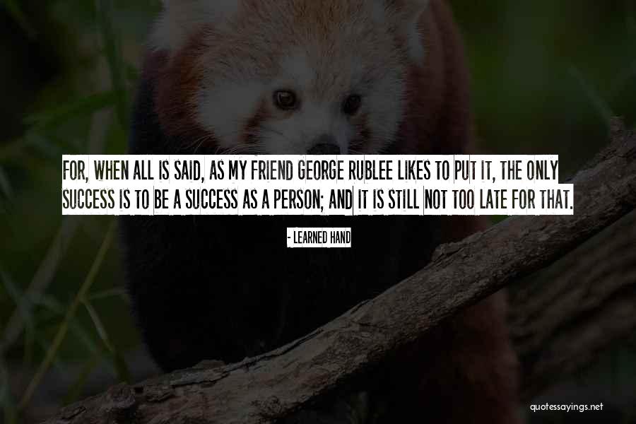 Laugenstange Quotes By Learned Hand Laugenstange Quotes By Learned Hand