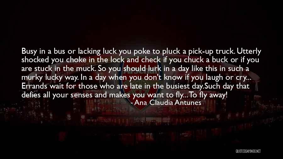 Laugh When You Want To Cry Quotes By Ana Claudia Antunes