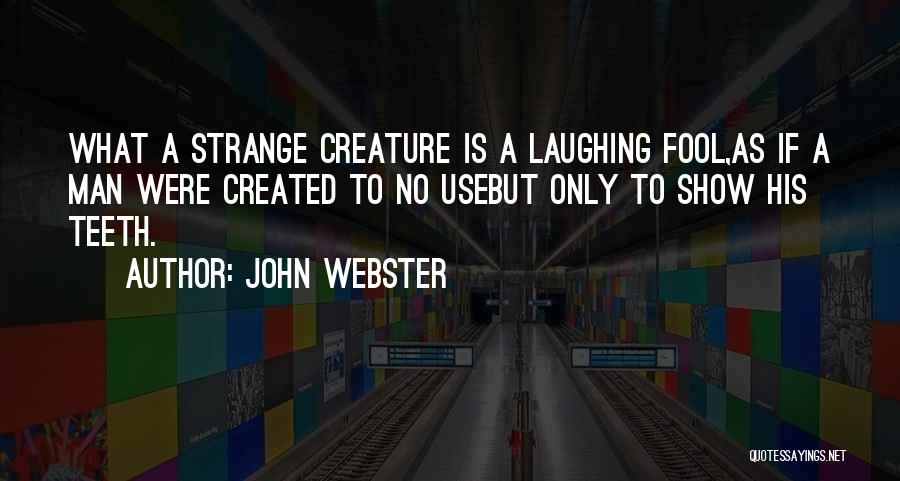 Laughing At Others Stupidity Quotes By John Webster