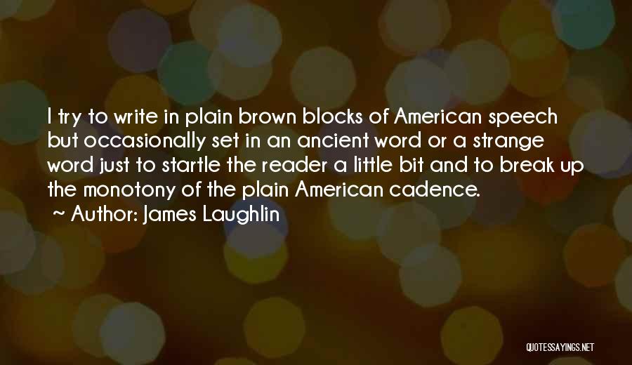 Laughlin Quotes By James Laughlin