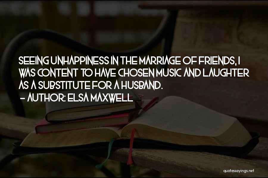 Laughter And Marriage Quotes By Elsa Maxwell