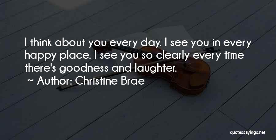 Laughter Out Of Place Quotes By Christine Brae