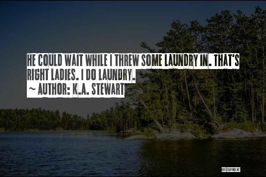 Laundry Quotes By K.A. Stewart