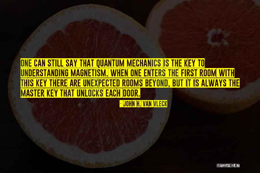 Laureate Key Quotes By John H. Van Vleck Laureate Key Quotes By John H. Van Vleck