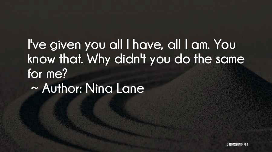 Lauremy Quotes By Nina Lane
