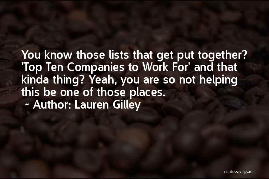 Lauren Gilley Quotes 460673