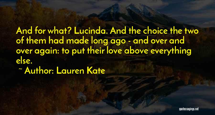 Lauren Kate Love Quotes By Lauren Kate