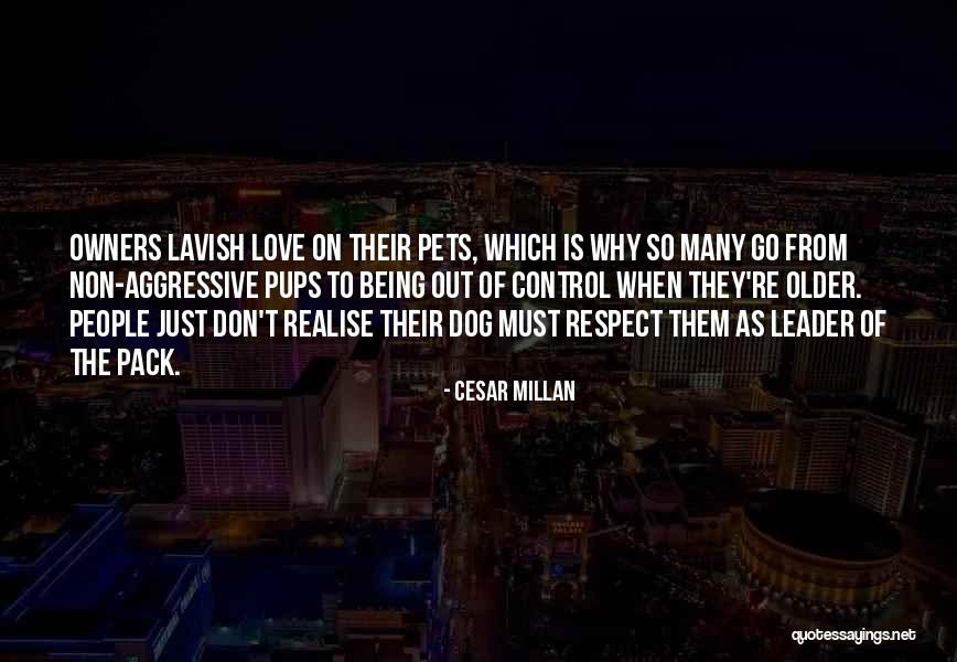 Lavish Love Quotes By Cesar Millan Lavish Love Quotes By Cesar Millan