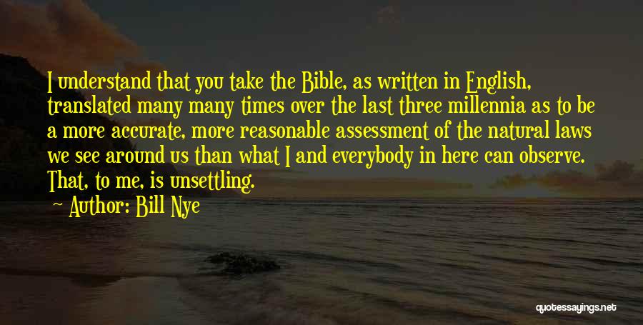 Law And Bible Quotes By Bill Nye