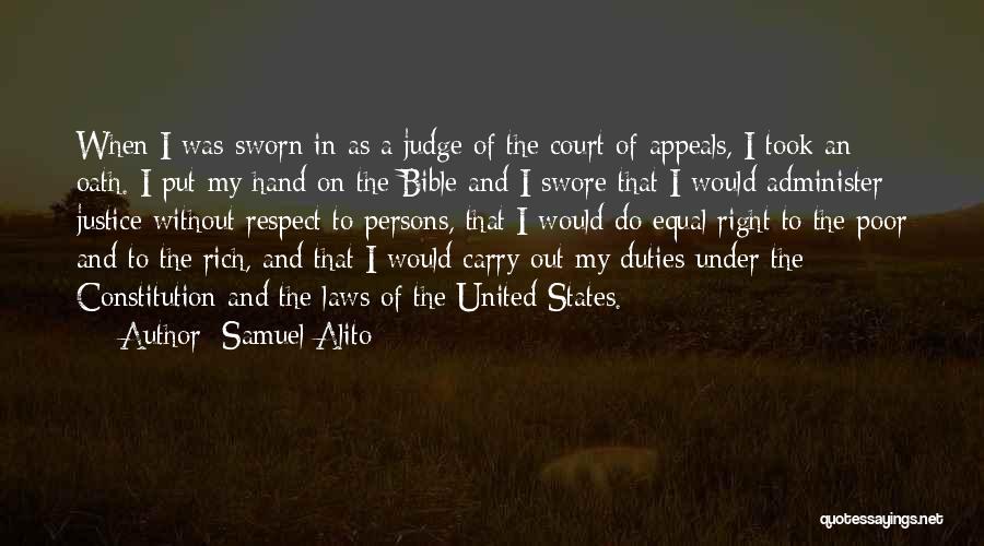 Law And Bible Quotes By Samuel Alito