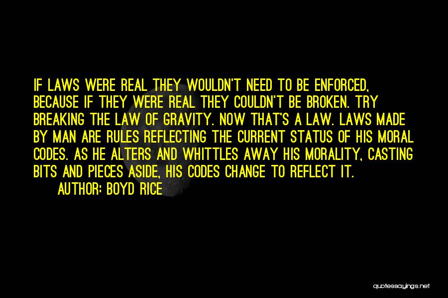 Law And Morality Quotes By Boyd Rice