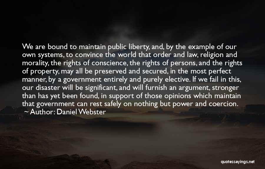 Law And Religion Quotes By Daniel Webster