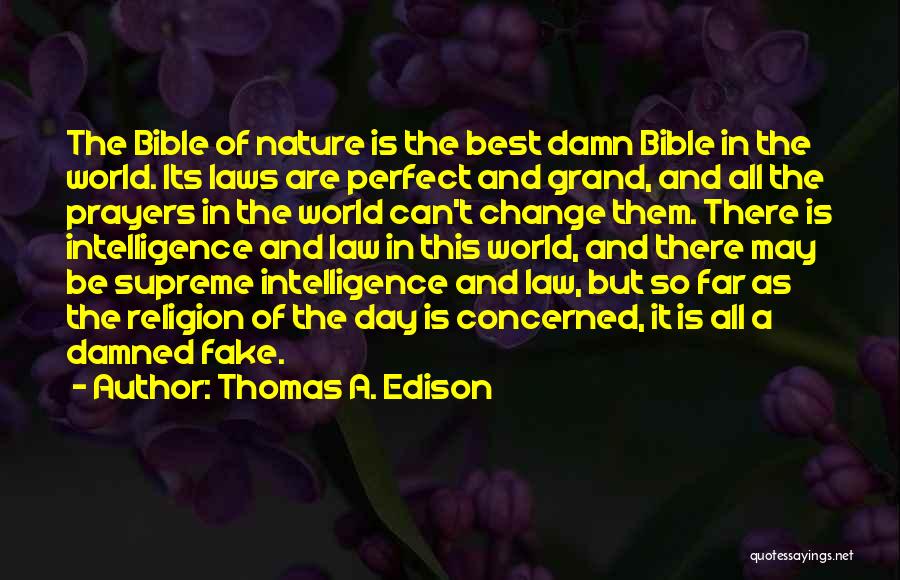 Law And Religion Quotes By Thomas A. Edison