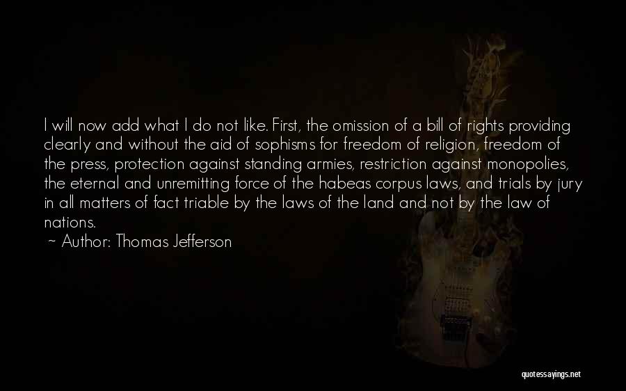 Law And Religion Quotes By Thomas Jefferson