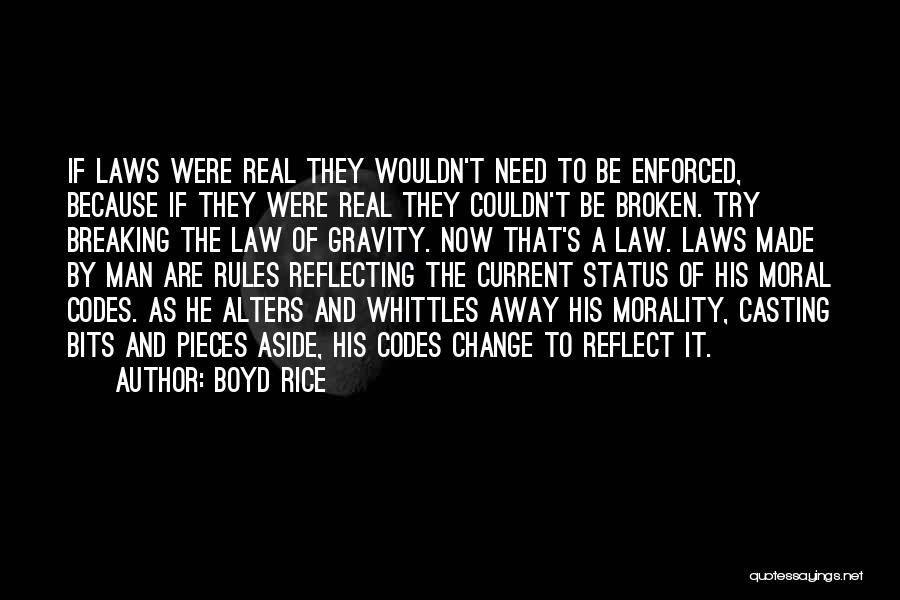 Law Breaking Quotes By Boyd Rice