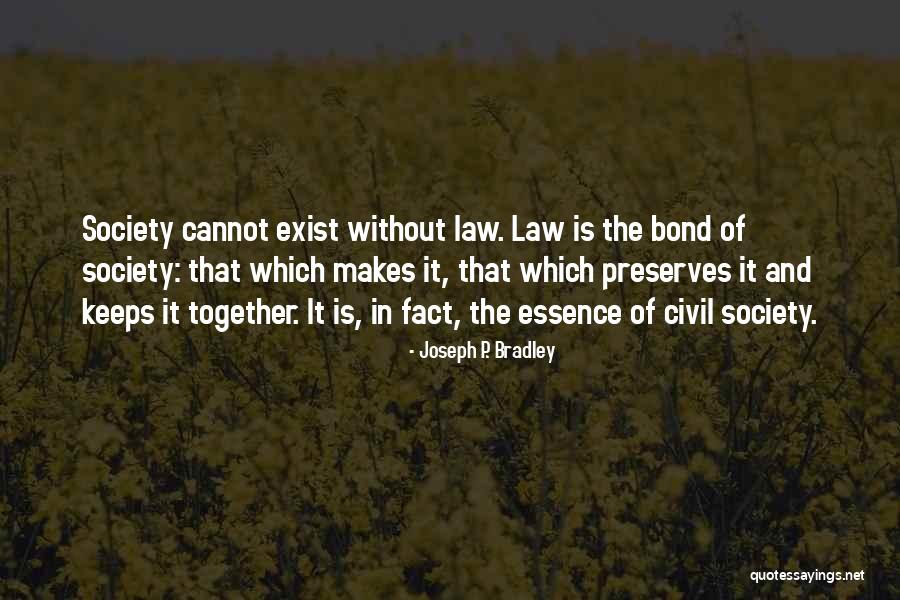 Law In Society Quotes By Joseph P. Bradley Law In Society Quotes By Joseph P. Bradley