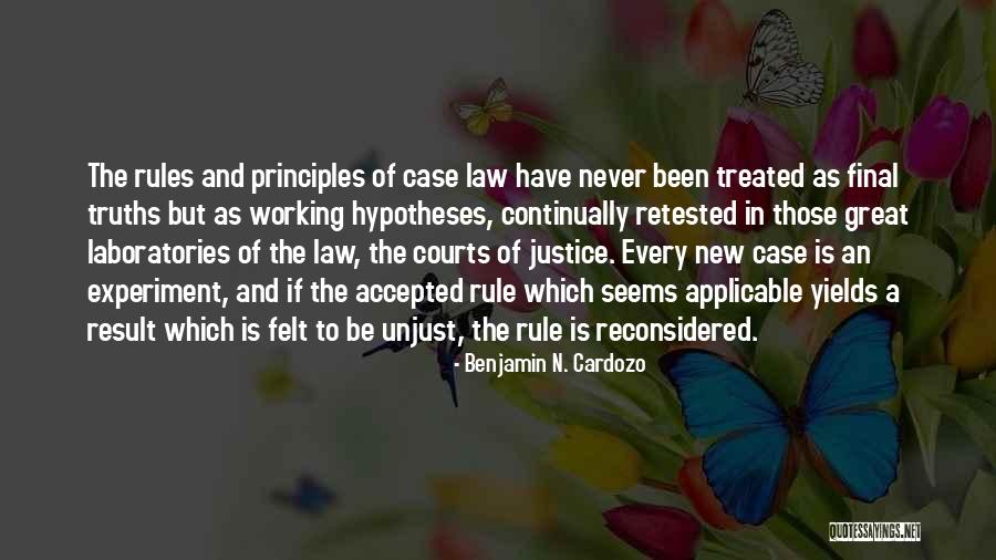 Law Is Quotes By Benjamin N. Cardozo