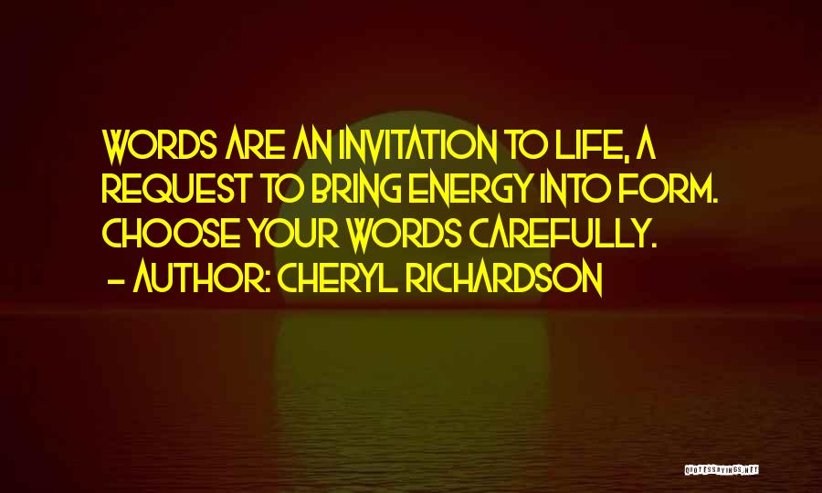 Law Of Attraction Life Quotes By Cheryl Richardson