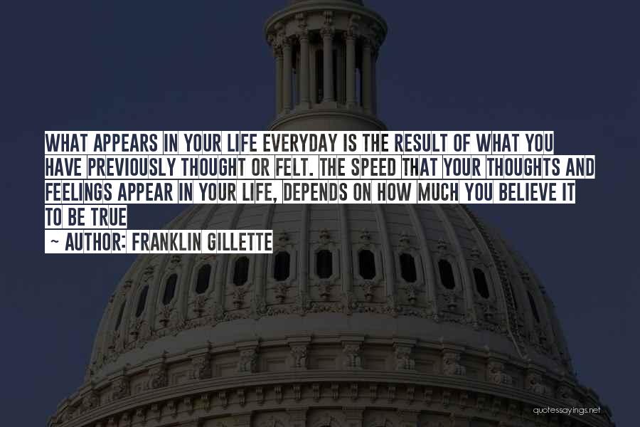 Law Of Attraction Life Quotes By Franklin Gillette