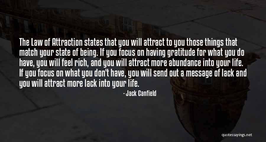 Law Of Attraction Life Quotes By Jack Canfield