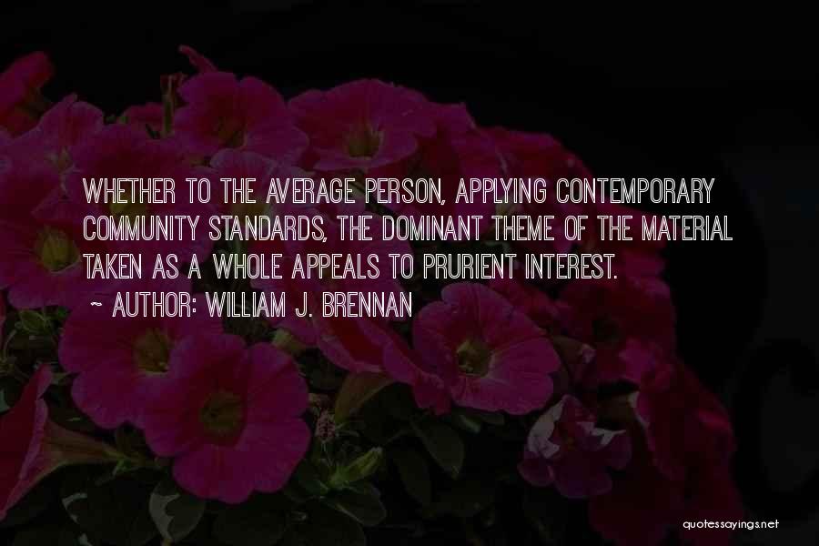 Law Of Average Quotes By William J. Brennan
