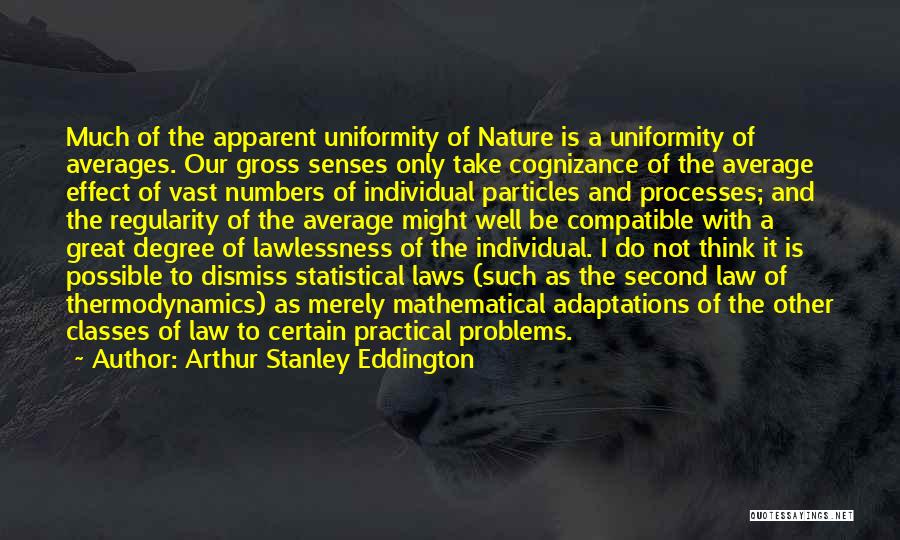 Law Of Averages Quotes By Arthur Stanley Eddington