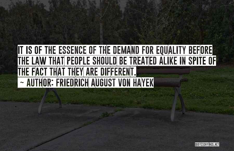 Law Of Demand Quotes By Friedrich August Von Hayek
