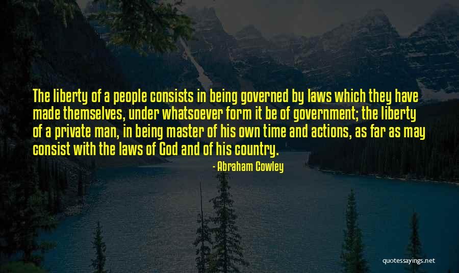 Law Of God Quotes By Abraham Cowley