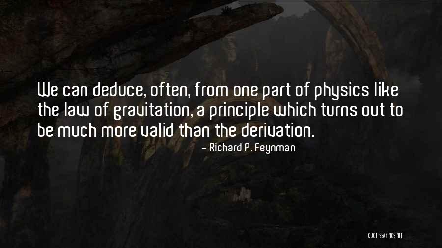 Law Of Gravitation Quotes By Richard P. Feynman Law Of Gravitation Quotes By Richard P. Feynman