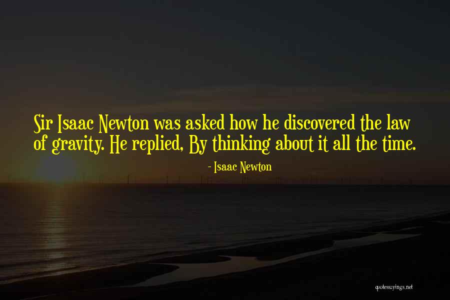 Law Of Gravity Quotes By Isaac Newton