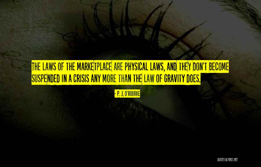 Law Of Gravity Quotes By P. J. O'Rourke