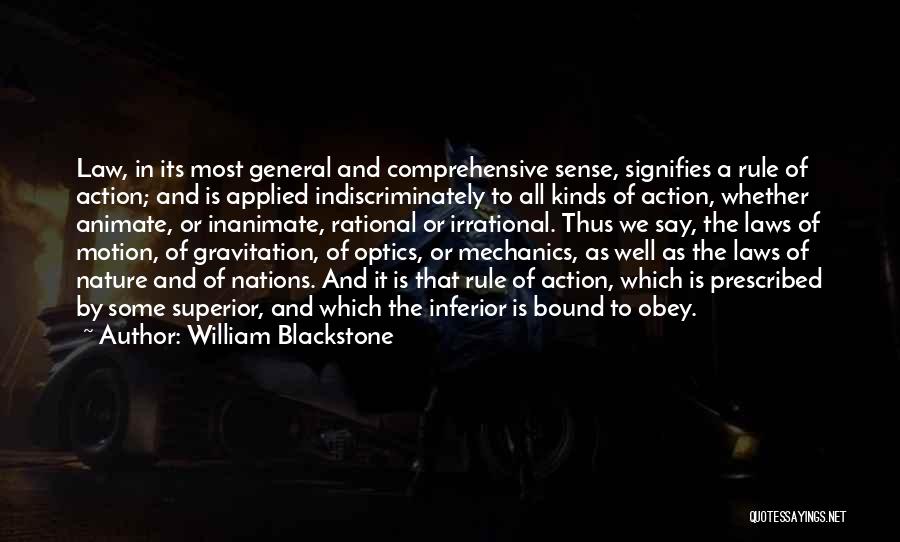 Law Of Motion Quotes By William Blackstone