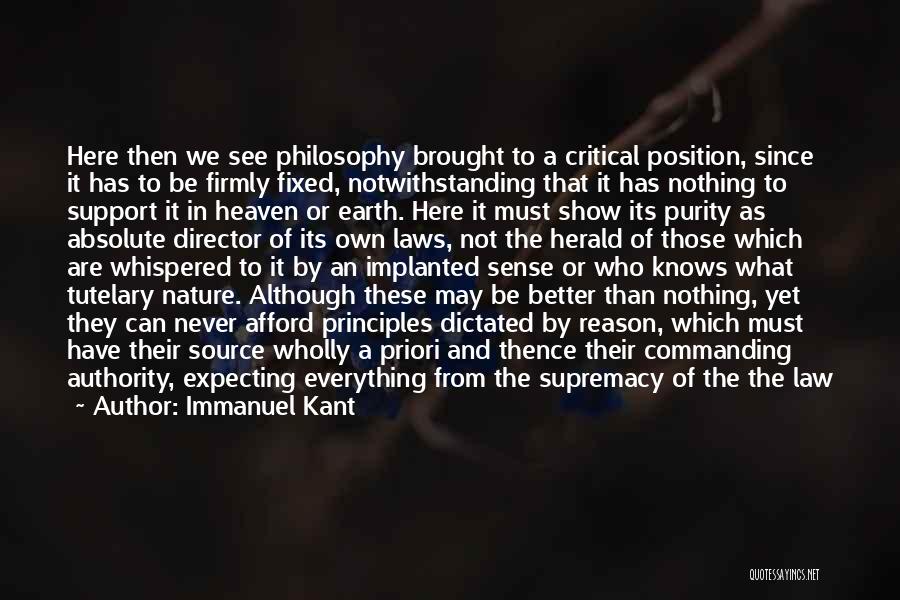 Law Of Nature Quotes By Immanuel Kant