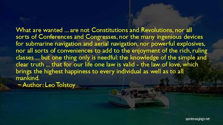 Law Of Navigation Quotes By Leo Tolstoy