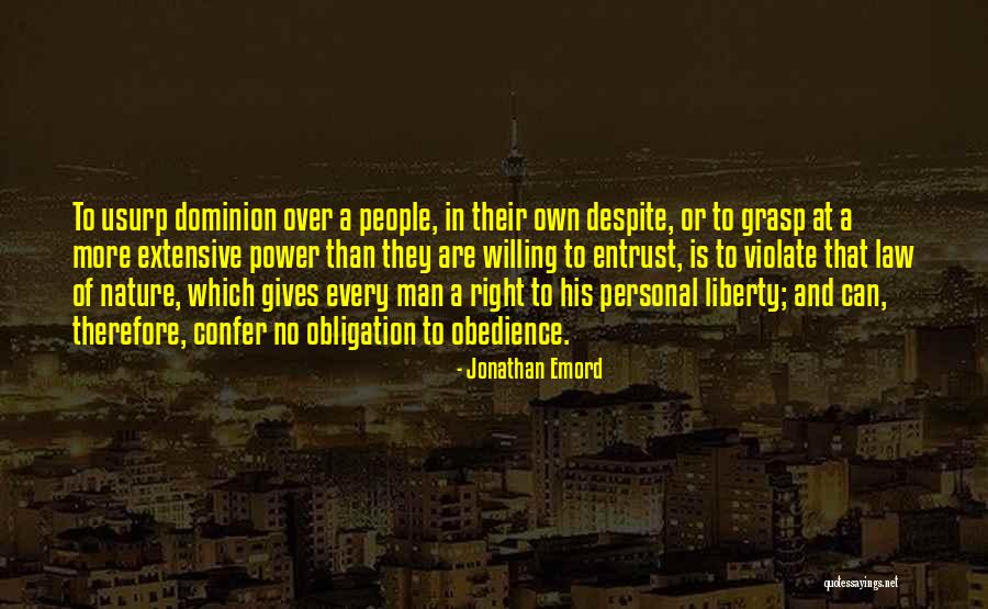 Law Of Power Quotes By Jonathan Emord