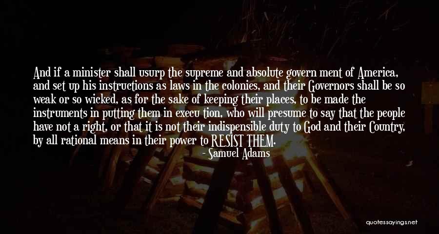 Law Of Power Quotes By Samuel Adams