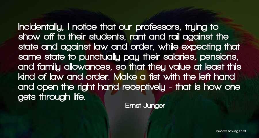 Law Professors Quotes By Ernst Junger