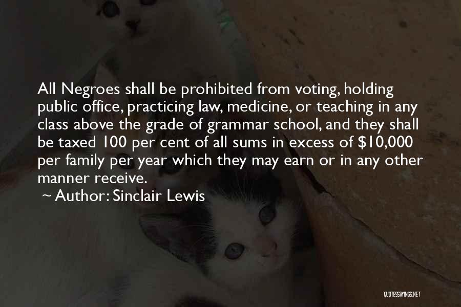 Law School Quotes By Sinclair Lewis