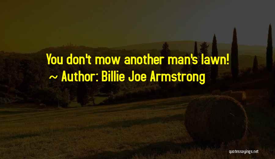 Lawns Quotes By Billie Joe Armstrong
