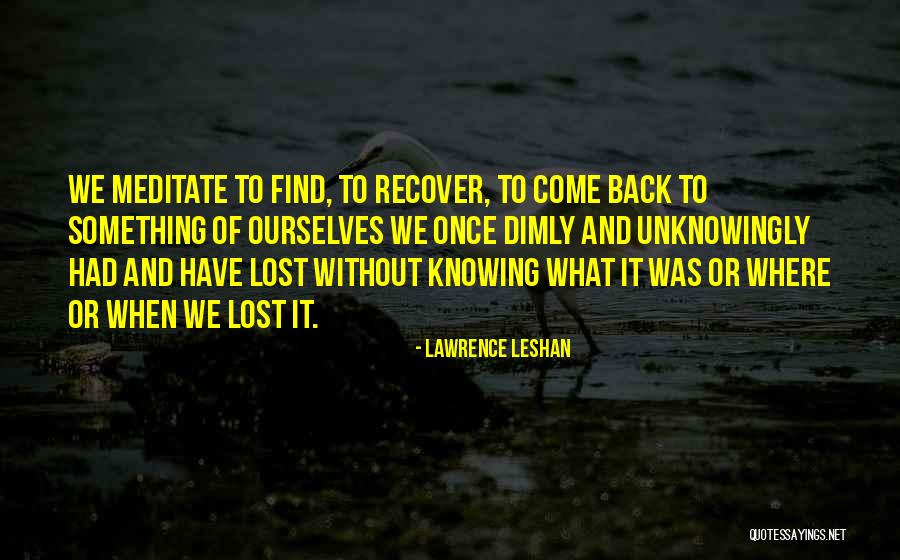 Lawrence LeShan Quotes 1935482 Lawrence LeShan Quotes 1935482