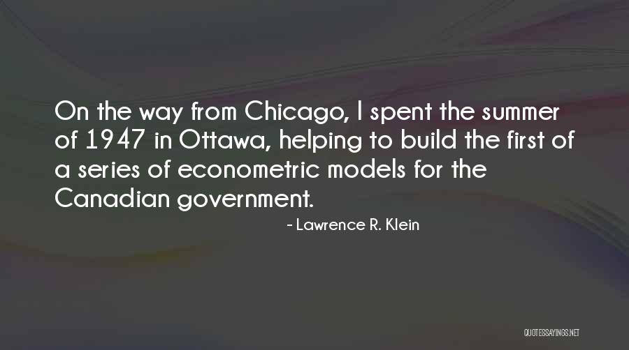 Lawrence R. Klein Quotes 727977