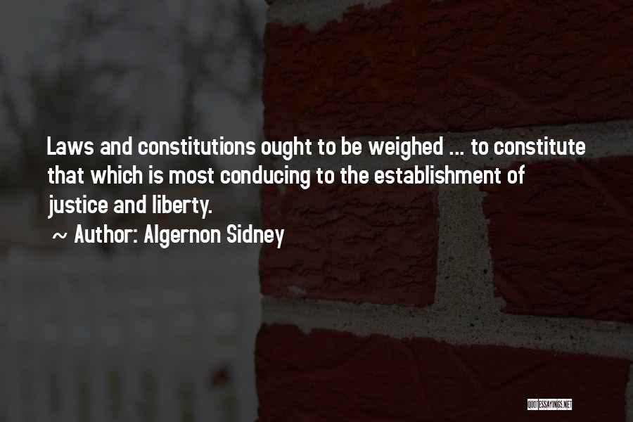 Laws And Justice Quotes By Algernon Sidney