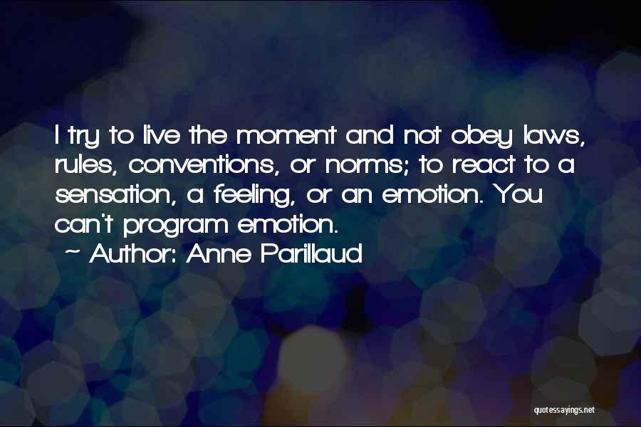 Laws And Rules Quotes By Anne Parillaud