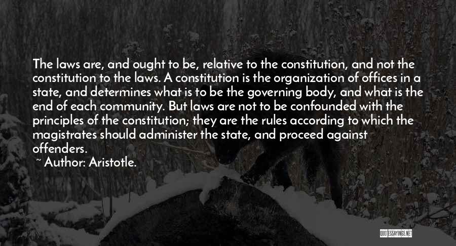 Laws And Rules Quotes By Aristotle.