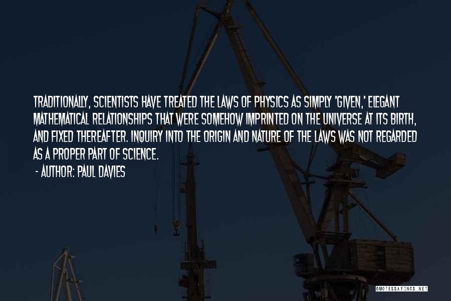 Laws Of Physics Quotes By Paul Davies