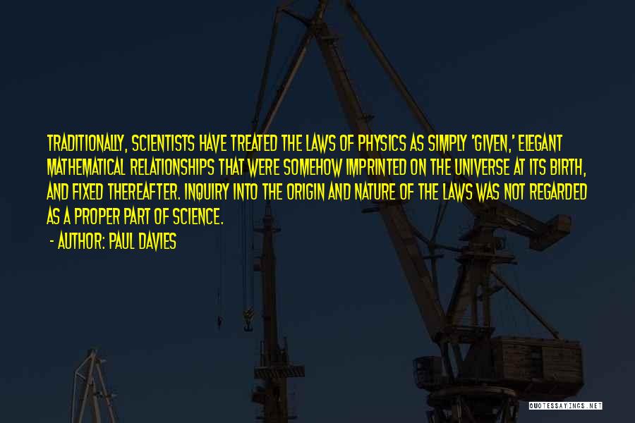 Laws Of Science Quotes By Paul Davies